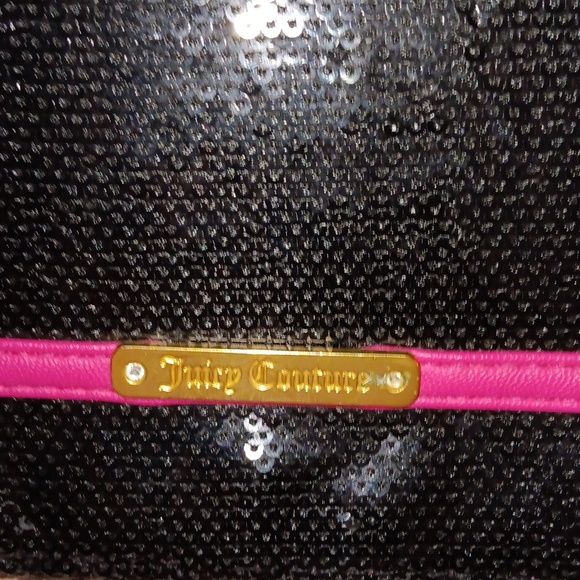 Juicy Couture black sequin and pink crossbody bag - Picture 2 of 7